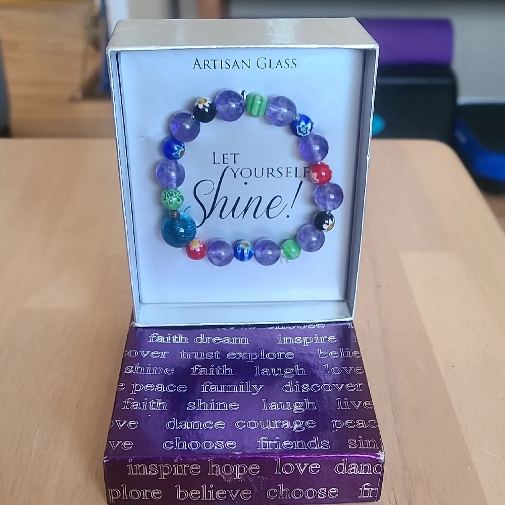 Purple Beaded Bracelet